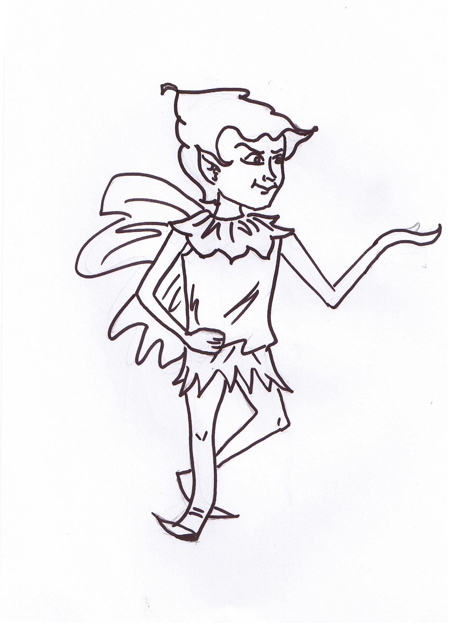 fairies and pixies coloring pages - photo #33